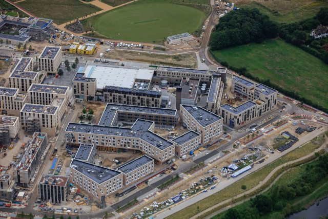 Solar PV scheme installed at 150-hectare North West Cambridge Development