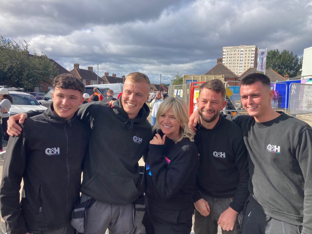 G&H Group on BBC DIY SOS: The Big Build Leeds as it supports Getaway Girls charity